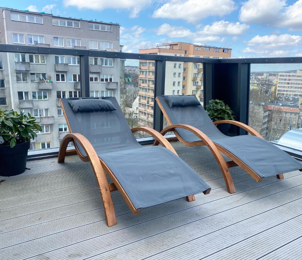 Hanza Tower Apartament Premium Plus Szczecin Exterior photo